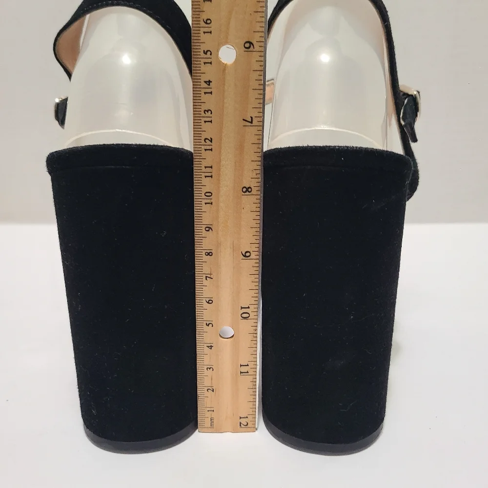 Kate Spade Delight Tue Suede Elegant Black‎ Platform Heels Size 11